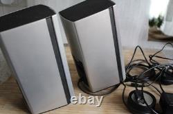 Bose companion 20/computer speakers/sound/stereo/BOSE/silver desktop speakers
