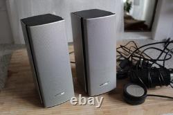 Bose companion 20/computer speakers/sound/stereo/BOSE/silver desktop speakers