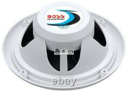 Boss Audio MR6W 6.5 180W Dual Cone Marine/Boat Speakers Stereo (6 Pack)