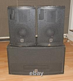 Brooke Audio TM Compact System Passive stereo Bass bin and tops Power Amp Cables