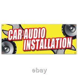 CAR AUDIO INSTALLATION BANNER SIGN stereo speakers repair amps auto