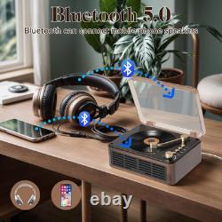 CD Player with Speakers Hifi Stereo Sound Vintage CD Player Bluetooth for Home