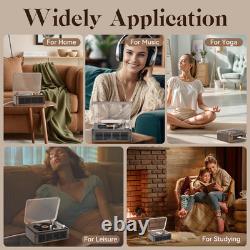 CD Player with Speakers Hifi Stereo Sound Vintage CD Player Bluetooth for Home