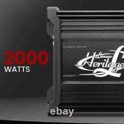 Car Amp Amplifier 1 Channel 2000w Watt 2 Ohm Stereo Speakers Lanzar HTG137 Audio