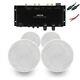 Ceiling Speaker Set And Stereo Amplifier Digital Optical Tv Monitor Sound System