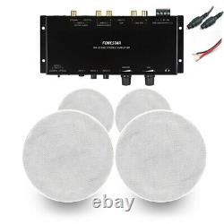 Ceiling Speaker Set and Stereo Amplifier Digital Optical TV Monitor Sound System