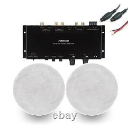 Ceiling Speaker and Stereo Amplifier Digital Optical TV Monitor Sound System