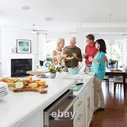 Compact 4 Inch Ceiling Speakers, 160W Lightweight Flush Mount Audio Solution