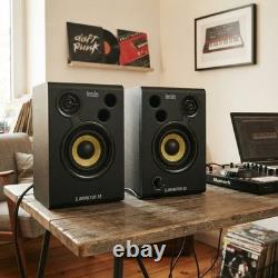 DJMonitor 32 Active Studio & DJ Speakers 3.5 Compact Monitors Black
