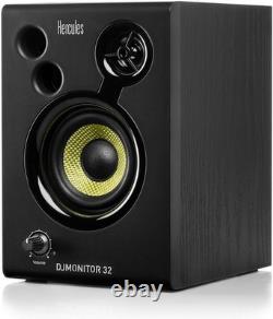 DJMonitor 32 Active Studio & DJ Speakers 3.5 Compact Monitors Black