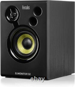 DJMonitor 32 Active Studio & DJ Speakers 3.5 Compact Monitors Black