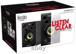 DJMonitor 32 Active Studio & DJ Speakers 3.5 Compact Monitors Black
