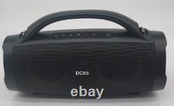 DOSS Extreme Boom Pro Bluetooth Speaker, 100W Stereo Sound, 20h play All Black