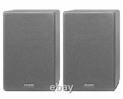 Denon HiFi Bookshelf Speakers for TV Sound System Grey SCN10 2 Year Warranty