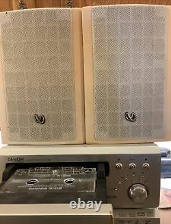 Denon micro compact bookshelf stereo with infinity speakers