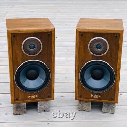 Diatone DS-500 2-Way Bookshelf Speakers Pair Wood Finished Tested Audio Stereo
