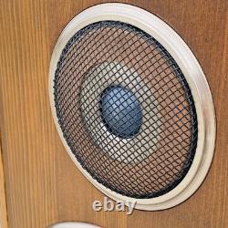 Diatone DS-500 2-Way Bookshelf Speakers Pair Wood Finished Tested Audio Stereo