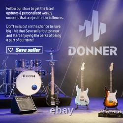 Donner 4 Channel Amplifier Bluetooth Stereo Audio Home Amp 440W Peak Power HiFi