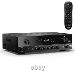 Donner MAMP2 Stereo Audio Amplifier, 600W Peak 2 Channel Receiver with Bluetooth