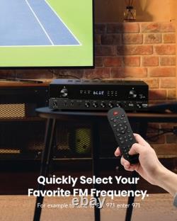 Donner MAMP2 Stereo Audio Amplifier, 600W Peak 2 Channel Receiver with Bluetooth