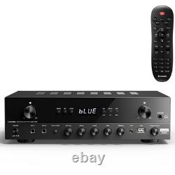 Donner MAMP2 Stereo Audio Amplifier, 600W Peak 2 Channel Receiver with Bluetooth