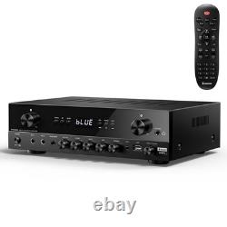Donner MAMP2 Stereo Audio Amplifier, 600W Peak 2 Channel Receiver with Bluetooth