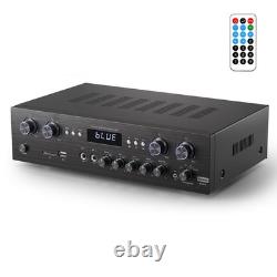 Donner MAMP5 600W 4-Channel Bluetooth HiFi Audio Power Amplifier Receiver Home