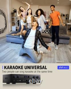 Donner MAMP5 600W 4-Channel Bluetooth HiFi Audio Power Amplifier Receiver Home