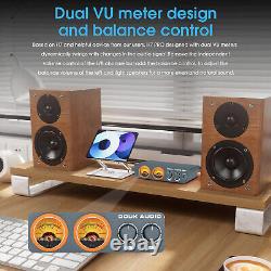 Douk Audio H7PRO TPA3255 Digital Power Amplifier 300W Home Stereo Amp withVU Meter