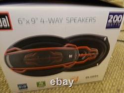 Dual Electronics DLS694 6 x 9 4-Way 200-Watt Car Audio Stereo Speakers