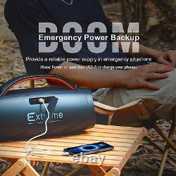 Extreme Boom+ Outdoor Speaker with 100W Stereo Sound, Rich Bass, 20H Playtime, P