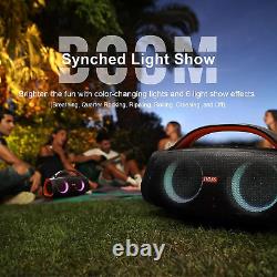 Extreme Boom+ Outdoor Speaker with 100W Stereo Sound, Rich Bass, 20H Playtime, P