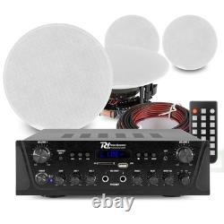 FCS 6.5 Multiroom Ceiling Speaker System with 2-Zone Bluetooth Amplifier