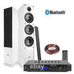 Fenton SHF80W HiFi Tower Speakers Set with Bluetooth Amplifier White Fenton SHF80W HiFi Tower Speakers Set with Bluetooth Amplifier White