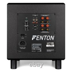 Fenton SHFS08B 8 Inch HiFi Active Subwoofer 200W Powerful Sound for Home