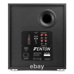 Fenton SHFS12B 12 Active Subwoofer Speaker Powerful Bass for DJs & Home Audio