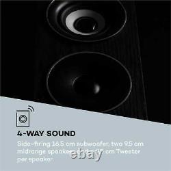Floor-Standing Speakers Subwoofer Hi Fi 4 Way Stereo Sound System 960 W Black