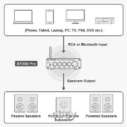 Fosi Audio BT30D PRO Bluetooth Audio Stereo Receiver Amplifier HiFi Power Amp