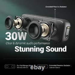 G6 Bluetooth Speaker, Portable Wireless Speakers with 30W Punchy Sound, 35H Play