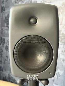 GENELEC 8040A (pair) with Iso-Pod stands + Mains cables + XLRs