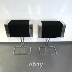 Gale GS401 stereo speakers with matching stands ideal audio