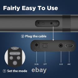 Garagerock Sound Bar for TV, Soundbar 2-In-1 Detachable Sound Bars with Auto Vol