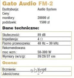 Gato Audio FM-2 with Original Stands Excellent Condition Original Boxes