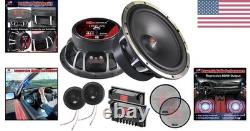 HCP-65 6.5 Component Car Speakers, 800 Watt Car Audio Stereo Door Speakers Pe