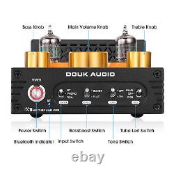 HIFI Bluetooth Valve Tube Amplifier RIAA Phono Amp Home Speaker Receiver 160W×2