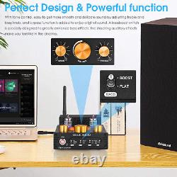 HIFI Bluetooth Valve Tube Amplifier RIAA Phono Amp Home Speaker Receiver 160W×2