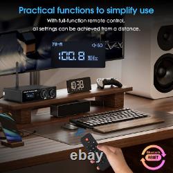 HIFI Digital Amplifier withBluetooth 5.1 FM Radio Speaker Receiver for Home Stereo