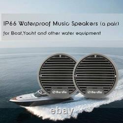 Herdio 140W 2-Way Waterproof Weather Proof Coaxial Mini Speakers Marine Stereo O
