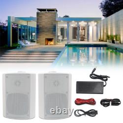 Herdio 200W 2X4 Indoor Outdoor Bluetooth Speakers Waterproof Stereo Wall Mount