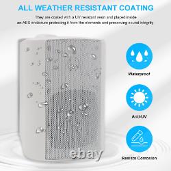 Herdio 200W 2X4 Indoor Outdoor Bluetooth Speakers Waterproof Stereo Wall Mount